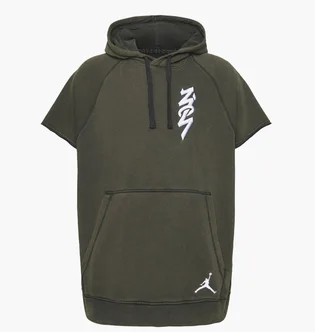 Худи мужское Air Jordan Zion Cutoff Hoodie Grey DA9842-010