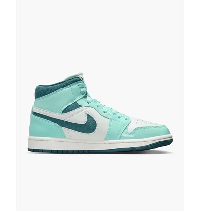 Кроссовки женские Air Jordan Air 1 Mid Se Shoes Turquoise/White DZ3745-300