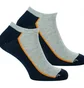 Шкарпетки унісекс HEAD Stripe Sneaker Grey/Black (2 пари) 781008001-235