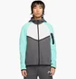 Толстовка мужская Nike Tech Fleece Fz Wr Turquoise/White HV6512-068