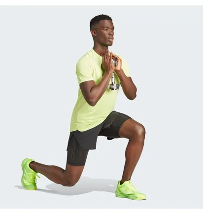 Футболка чоловіча Adidas Designed 4 Training Heat.Rdy Hiit Training Tee Green IM1120