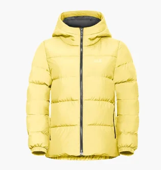 Пуховик женский JACK WOLFSKIN Frozen Palace Yellow A65097M-0064