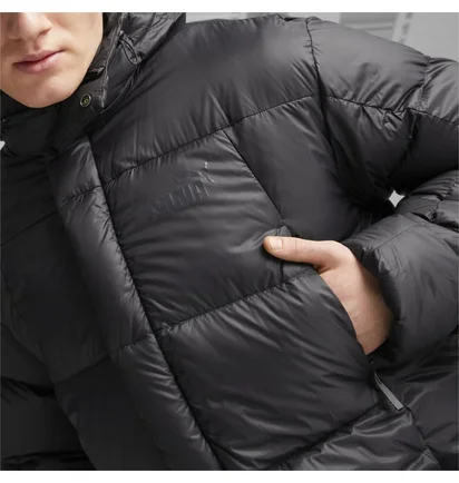 Парка чоловіча Puma Long Hooded Down Coat S Black 675377-01
