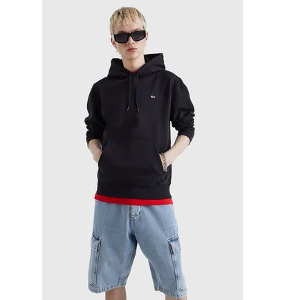Худі чоловіче Tommy Jeans Tim Regular Fleece Hoodie Black DMODM09593