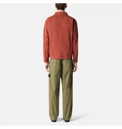 Штаны мужские Stone Island Mercerised Organic Cotton Ripstop Chino Pant Olive L1S153100008-S0298-V005G