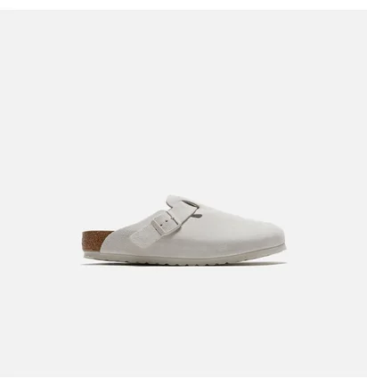 Сандали мужские Birkenstock Boston Antique Suede White 1024731