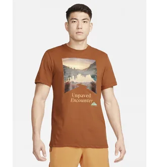 Футболка мужская Nike Trail Dri-Fit Running T-Shirt Brown FD0120-246