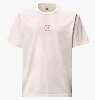 Футболка мужская C.P. Company Metropolis Series Logo White 19CLTS053A-006370W-103