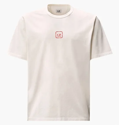 Футболка мужская C.P. Company Metropolis Series Logo White 19CLTS053A-006370W-103
