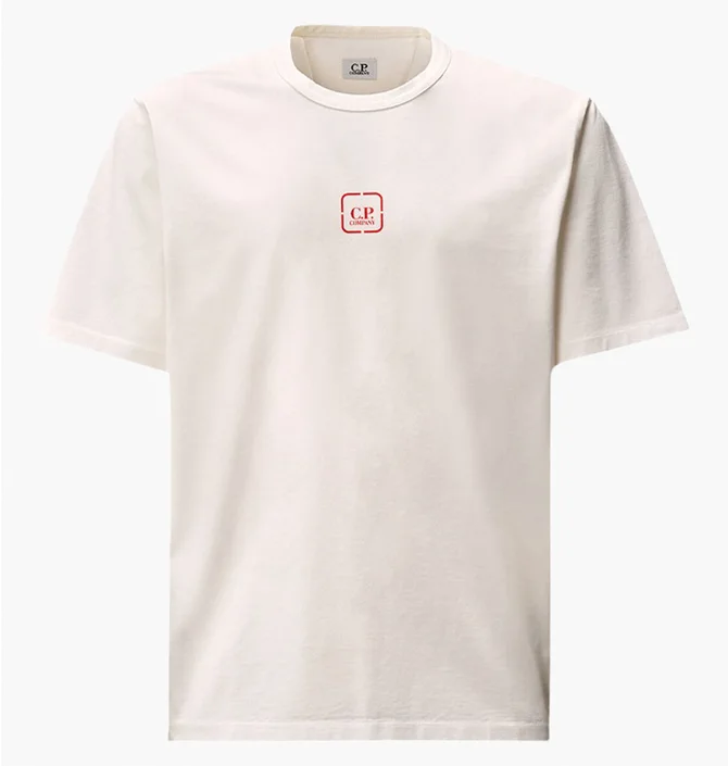 Футболка мужская C.P. Company Metropolis Series Logo White 19CLTS053A-006370W-103