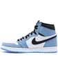 Кросівки чоловічі Air Jordan 1 High Black University Light Blue/White 555088-134