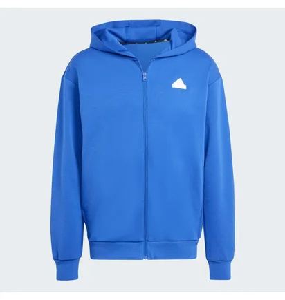 Толстовка мужская Adidas Future Icons Badge Of Sport Full Zip Blue IR9172