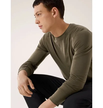 Лонгслив мужской Arc'teryx Ionia Merino Wool Ls Olive X000007732-TATSU