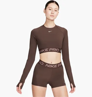 Лонгслив женский Nike Dri-Fit Pro 365 Brown FV5484-237