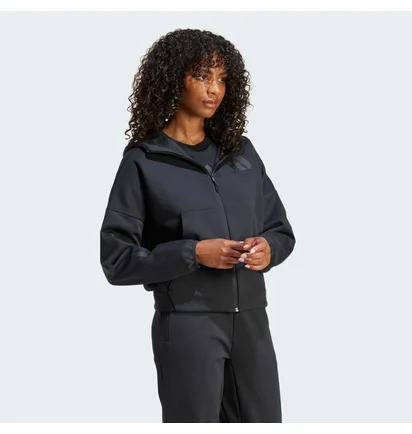 Толстовка женская Adidas Z.N.E. Full-Zip Hoodie Black JE7848