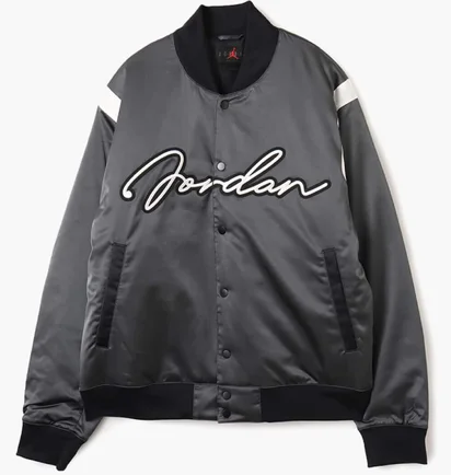 Бомбер чоловічий Air Jordan Mvp Hbr Vrsty Jkt Black HF9297-045
