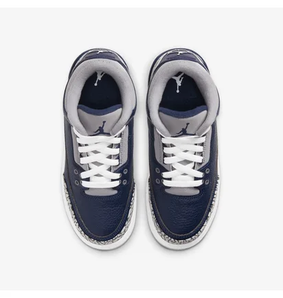 Кроссовки детские Air Jordan 3 Retro Georgetown Blue 398614-401