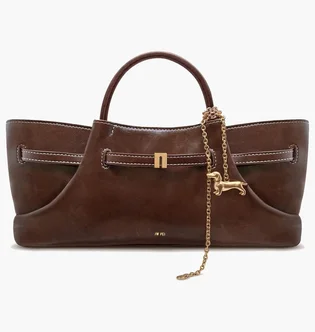 Сумка жіноча JW PEI Maeve Dachshund Metal Charm Tote Bag Brown BB2025BG134074JWP