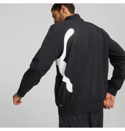 Куртка чоловіча Puma Train Big Cat Lined Woven Fz Jacket Black 52242401