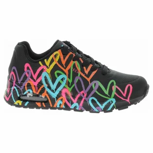 Кросівки жіночі Skechers Uno Highlight Lovei Black 177981-BKMT