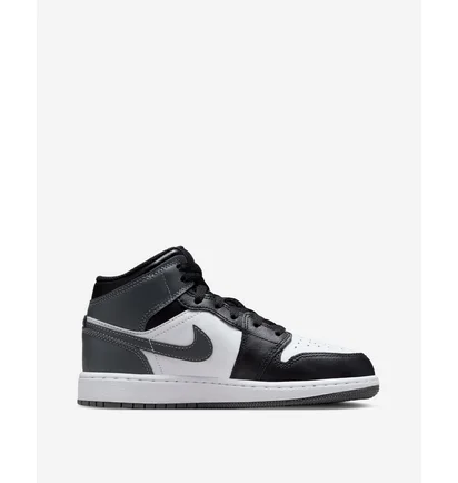 Кроссовки детские Air Jordan 1 Mid Big Black/Grey DQ8423-001