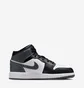 Кроссовки детские Air Jordan 1 Mid Big Black/Grey DQ8423-001