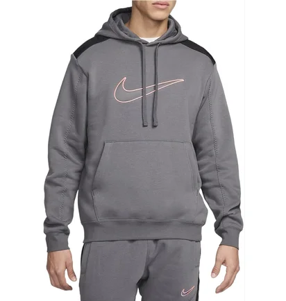 Худі чоловіче Nike M Nsw Sp Flc Hoodie Bb Grey FN0247-068