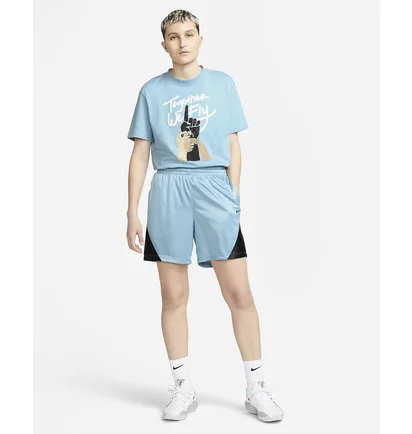 Шорти жіночі Nike Womens Basketball Shorts Light Blue Dh7363-494