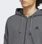 Толстовка мужская Adidas Essentials French Terry 3-Stripes Full-Zip Hoodie Grey Ic9837