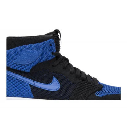 Кроссовки мужские Air Jordan 1 Retro High Og Flyknit Black/Blue 919704-006