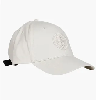 Кепка чоловіча Stone Island Cotton Reps White L1S159100013-S0248-V0093