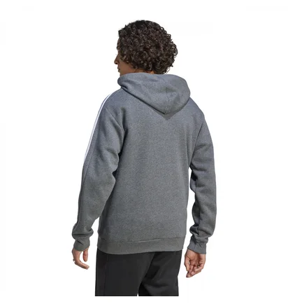 Худи мужское Adidas Essentials 3-Stripes Grey IJ6475