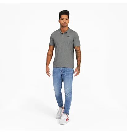 Поло мужское Puma Essentials Jersey Polo Grey 588509-03