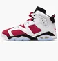 Кросівки дитячі Air Jordan 6 Retro Carmine White/Red 384665-106