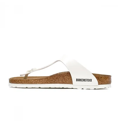 Тапочки жіночі Birkenstock Gizeh Bf Patent White 1005300