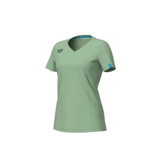 Футболка женская Arena Team Panel Green 004892-600