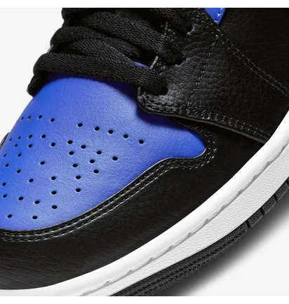 Кроссовки мужские Air Jordan 1 Mid Black/Blue 554724-077