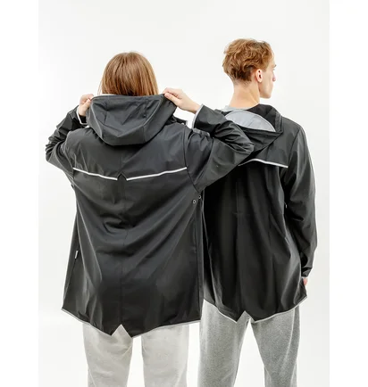 Вітровка унісекс Rains Jackets Black 1201-BLACKREFLECTIVE