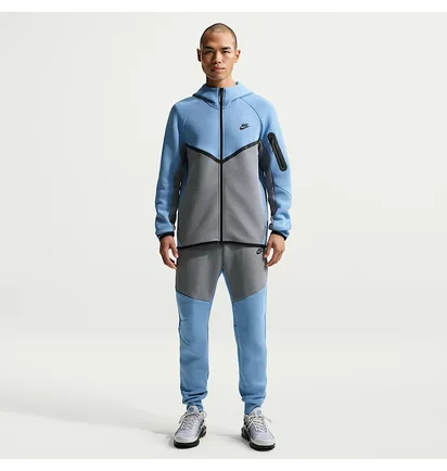 ᐉ Толстовка мужская Nike Tech Fleece Fz Wr Blue/Grey HV0949-486