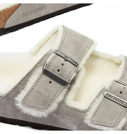 Сандалі чоловічі Birkenstock Arizona Fur Grey 1017402