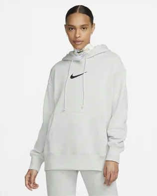 Худи женское Nike Sportswear Phoenix Fleece Oversized Pullover Hoodie Grey Fd0892-034