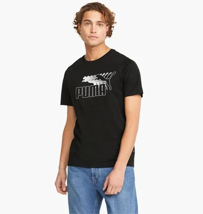 Футболка мужская Puma Logo Repeat Graphic Tee Black 671356-01