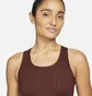 Топ женский Nike Womens Medium-Support 1-Piece Pad Longline Printed Sports Bra Bordo Dm0553-273