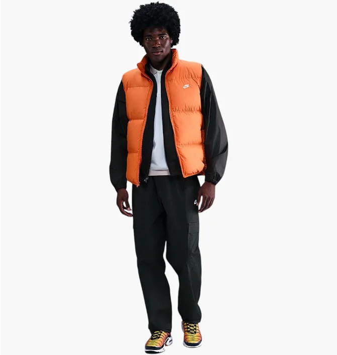 Жилетка мужская Nike Club Puffer Orange IB2977-893