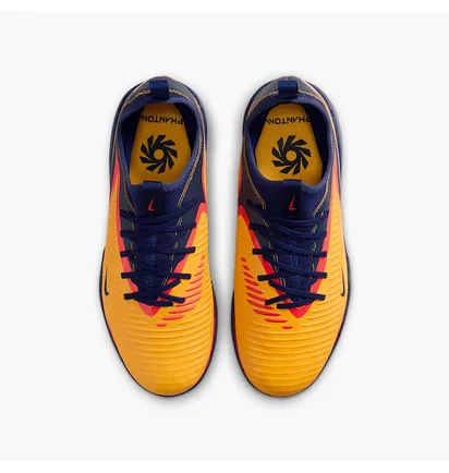 Футзалки детские Nike Phantom 6 Low Academy Erling Haaland Ic Junior Yellow/Blue HQ2036-800