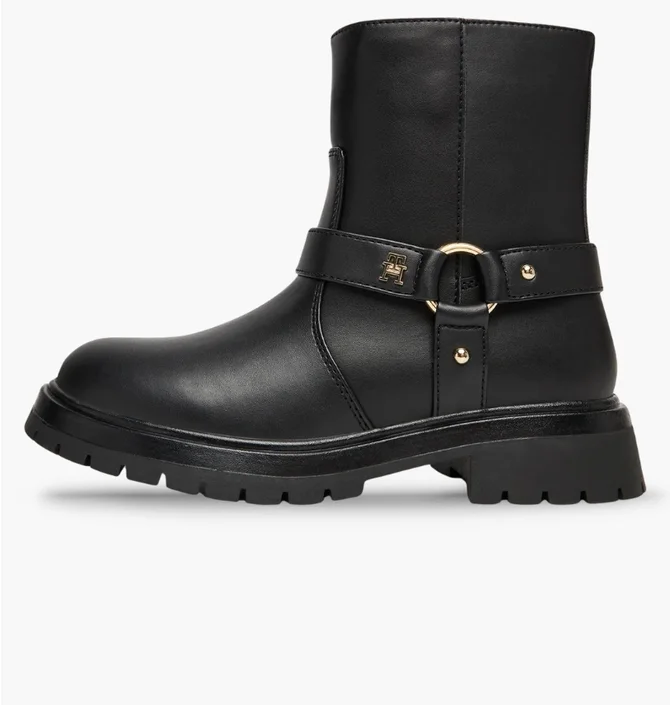 Ботинки женские Tommy Hilfiger Biker Black T3A5-34021-1355999-999