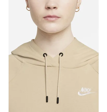 Худи женское Nike W NSW ESSNTL FLC PO HOODIE Beige BV4124-206