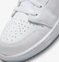 Кросівки дитячі Air Jordan 1 Low White Ice Blue Glitter Swoosh White FQ9112-100