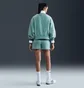 Свитшот женский Nike Style Flc Crew Oos Green DQ5761-017