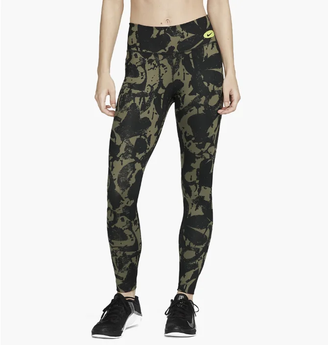 Леггинсы женские Nike One Luxe Icon Clash Green Dm7623-010